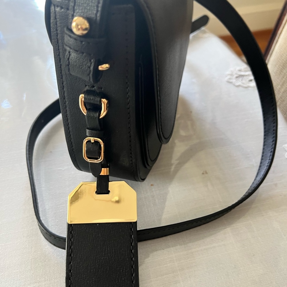 Marc Jacobs Black Leather Crossbody Saddle Bag - Picture 4 of 10